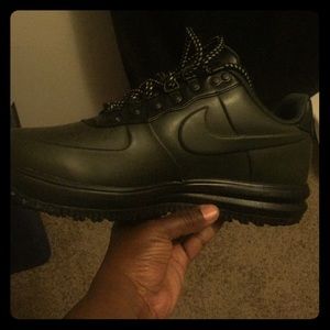 Olive and  black air force boots,brand new
